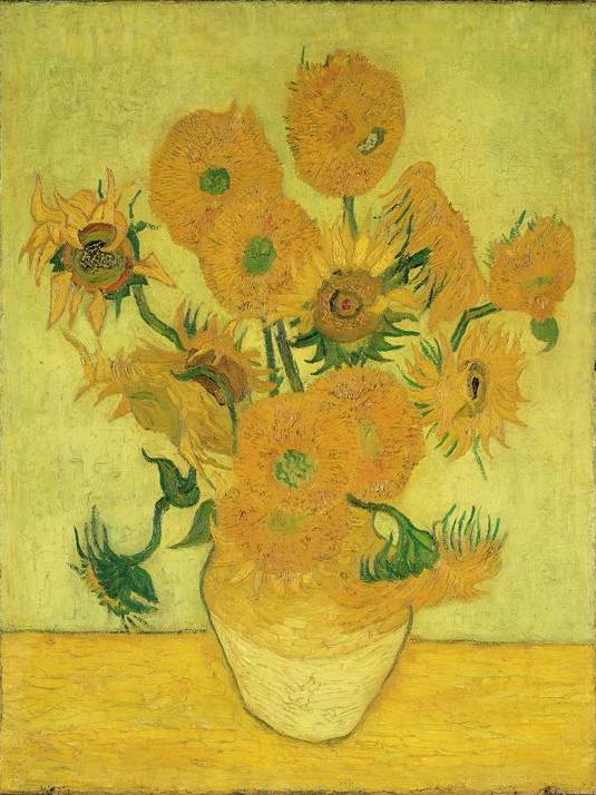 Still Life: Vase with Fifteen Sunflowers 1889